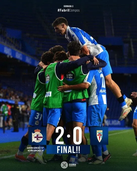 Kevin aumenta las revoluciones del Fabril, que gana por 2-0 al Compostela en Riazor