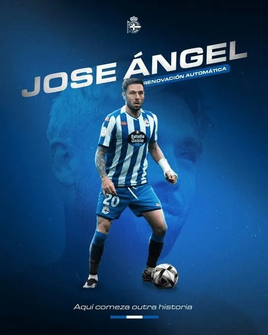 José Ángel extiende su compromiso con el Deportivo hasta 2026