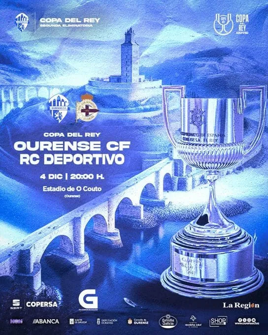 Ourense CF vs Deportivo: Un duelo con historia y emociones en la Copa del Rey