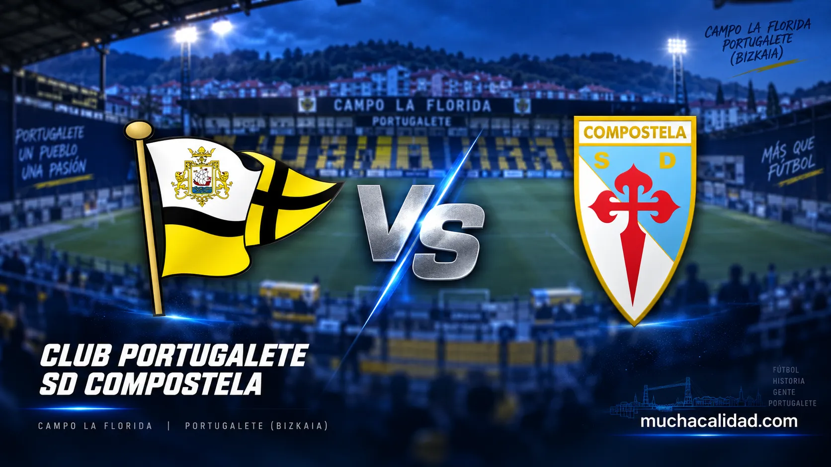 Club Portugalete vs SD Compostela: horario, dónde ver y claves del partido de Segunda Federación