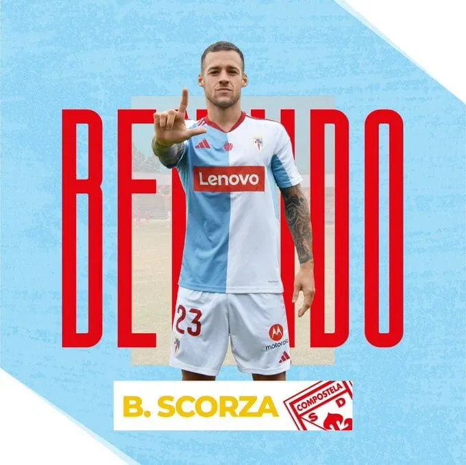 Bruno Scorza, nuevo goleador de la SD Compostela: refuerzo de lujo para el ataque