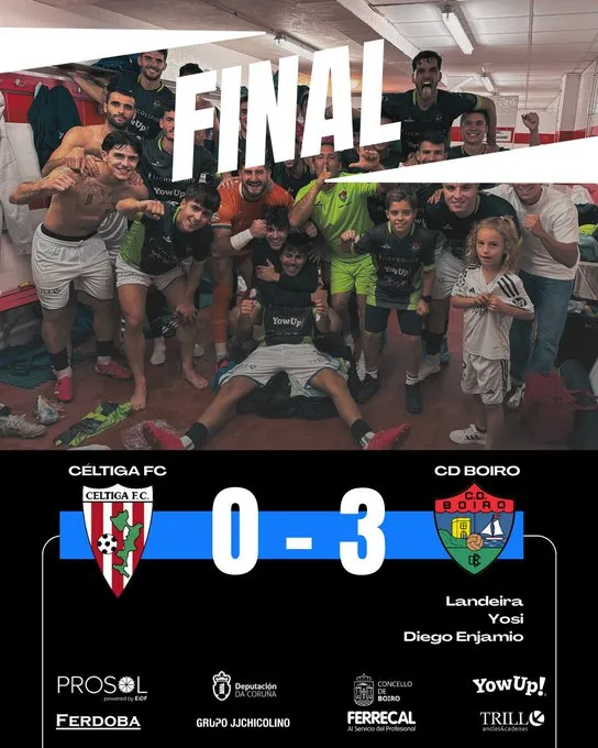 💥El Céltiga se dispara en el pie y el Boiro lo aprovecha: 0-3 en A Illa