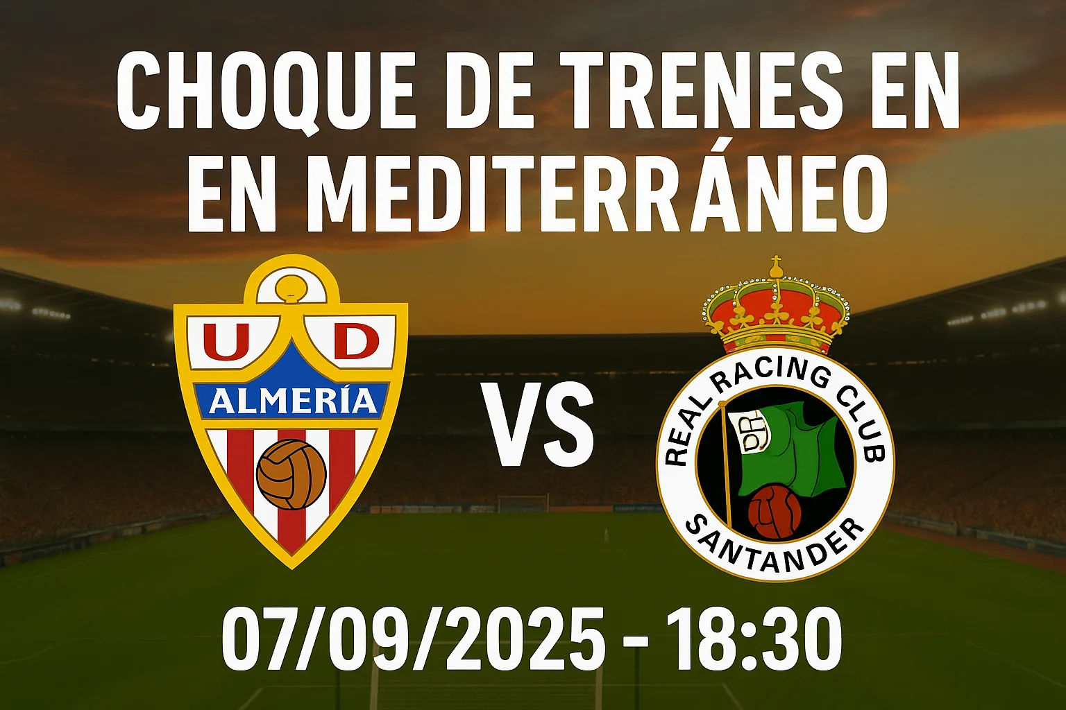 💥 Choque de trenes en el Mediterráneo: UD Almería vs Racing de Santander