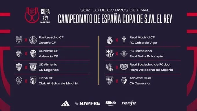 El Celta se medirá al Real Madrid en el Bernabéu mientras Pontevedra y Ourense buscarán volver a dar la sorpresa ante Getafe  y Valencia