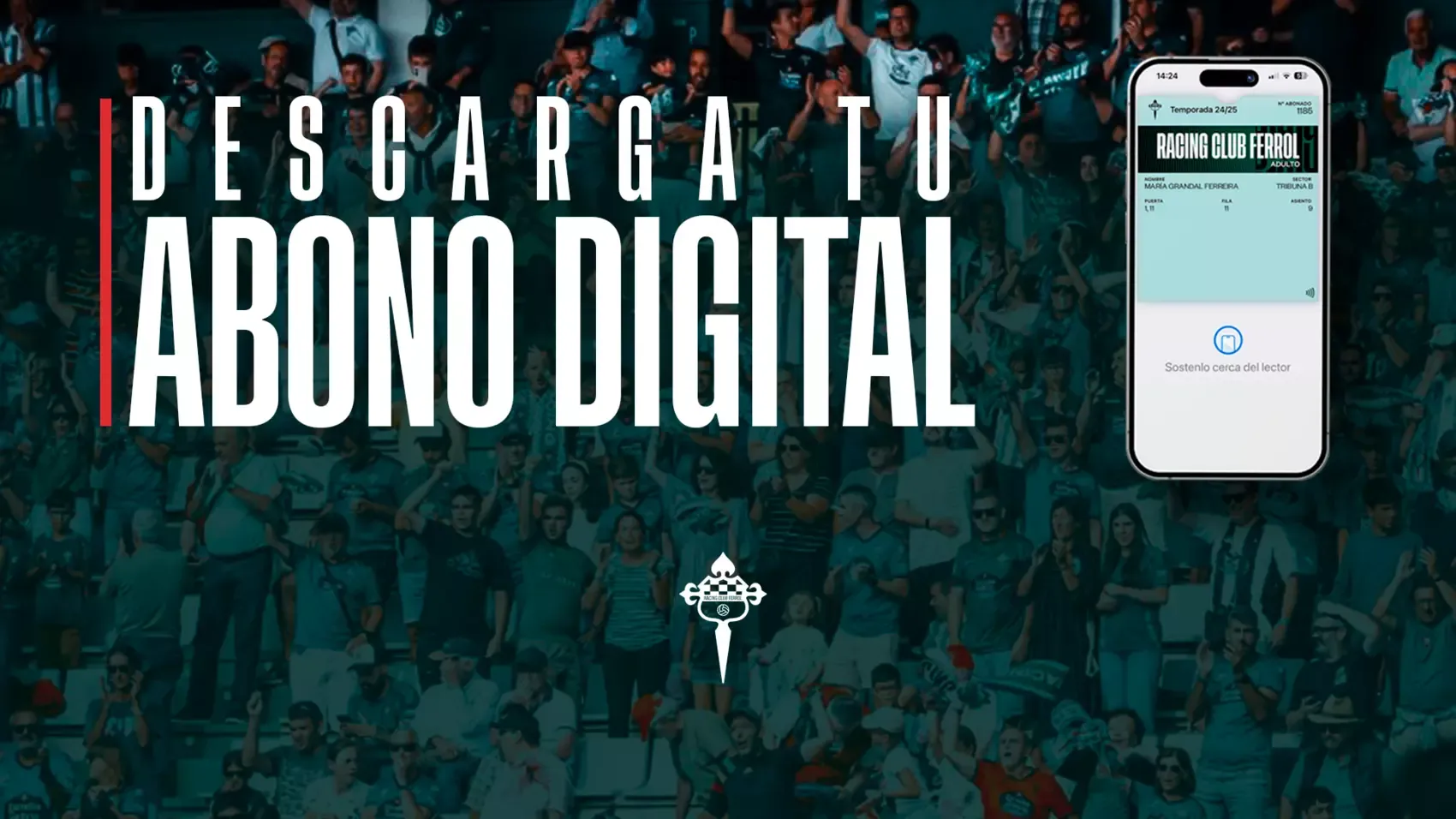 El Racing Club Ferrol lanza su nuevo abono digital con tecnología NFC para el acceso a A Malata