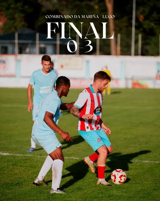 💥 Estreno con autoridad: el Lugo de Yago se estrena a lo grande con un 0-3 ante A Mariña 🔴⚪