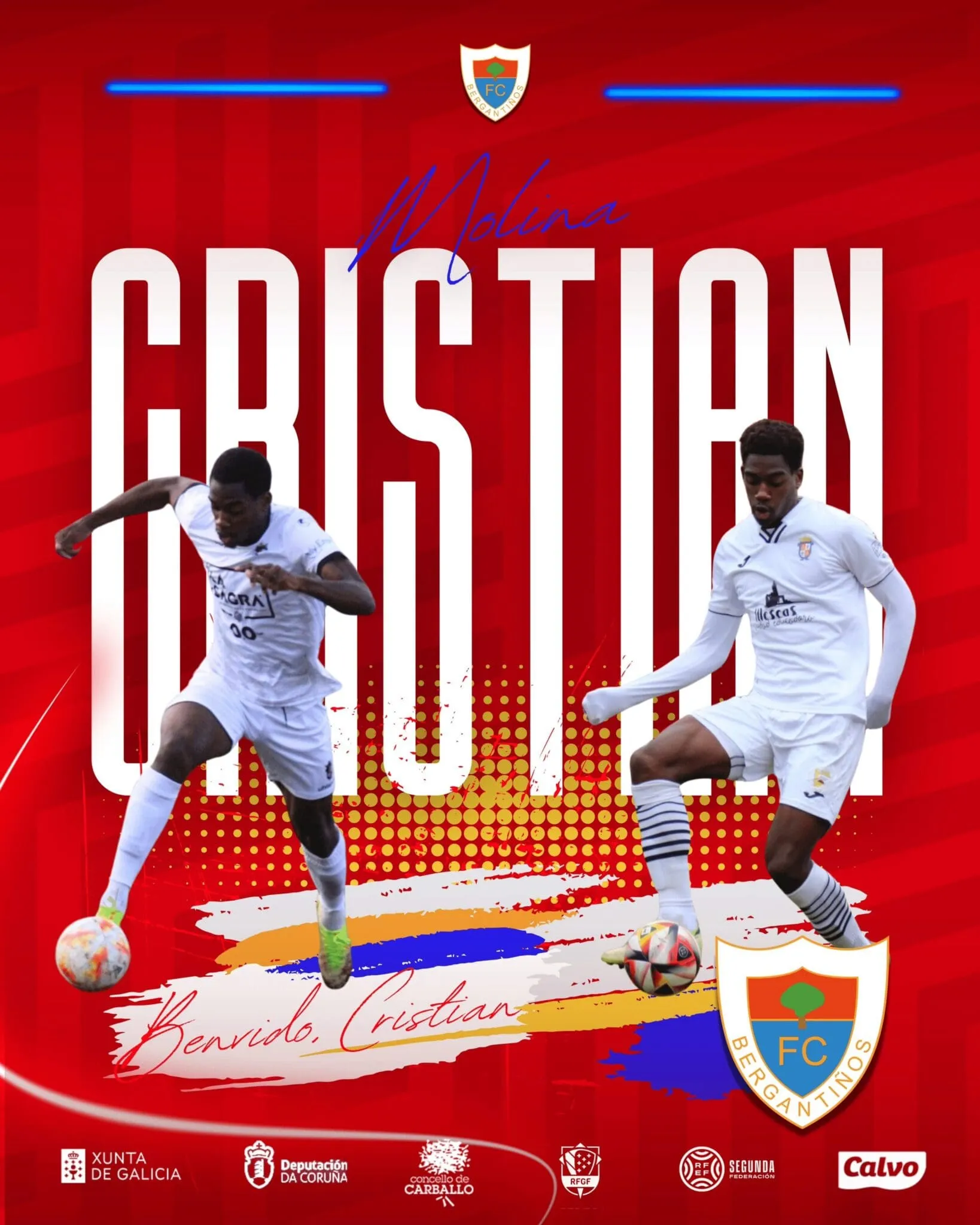 Christian Molina Obiang, nuevo fichaje estrella del Bergantiños para la temporada 2024-25