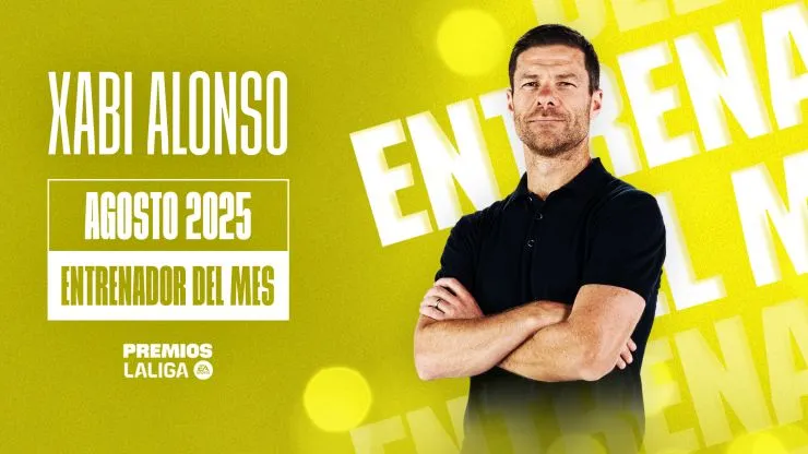 🚨 Xabi Alonso arrasa en su estreno en el banquillo del Real Madrid y conquista el premio a mejor entrenador de agosto