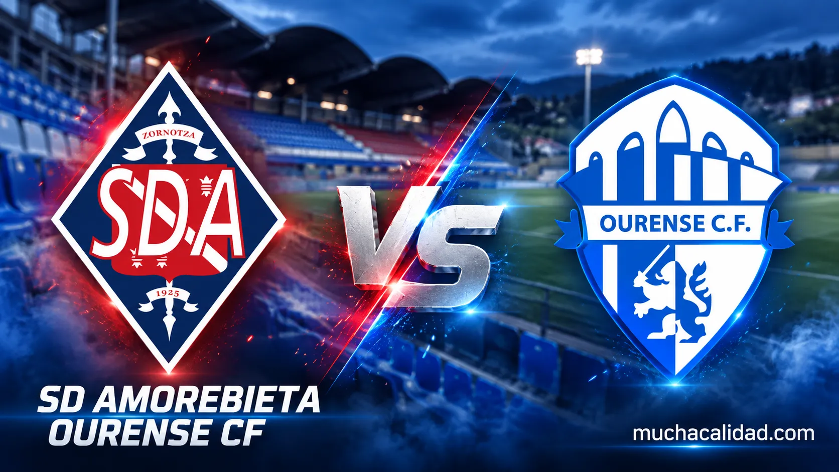 SD Amorebieta vs Ourense CF: horario, dónde ver y claves del partido de Segunda Federación