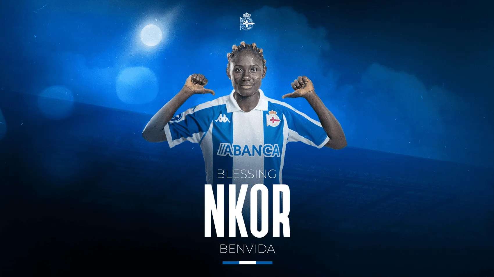 "Blessing Nkor, la nueva arma ofensiva del Deportivo ABANCA para la recta final de la temporada"