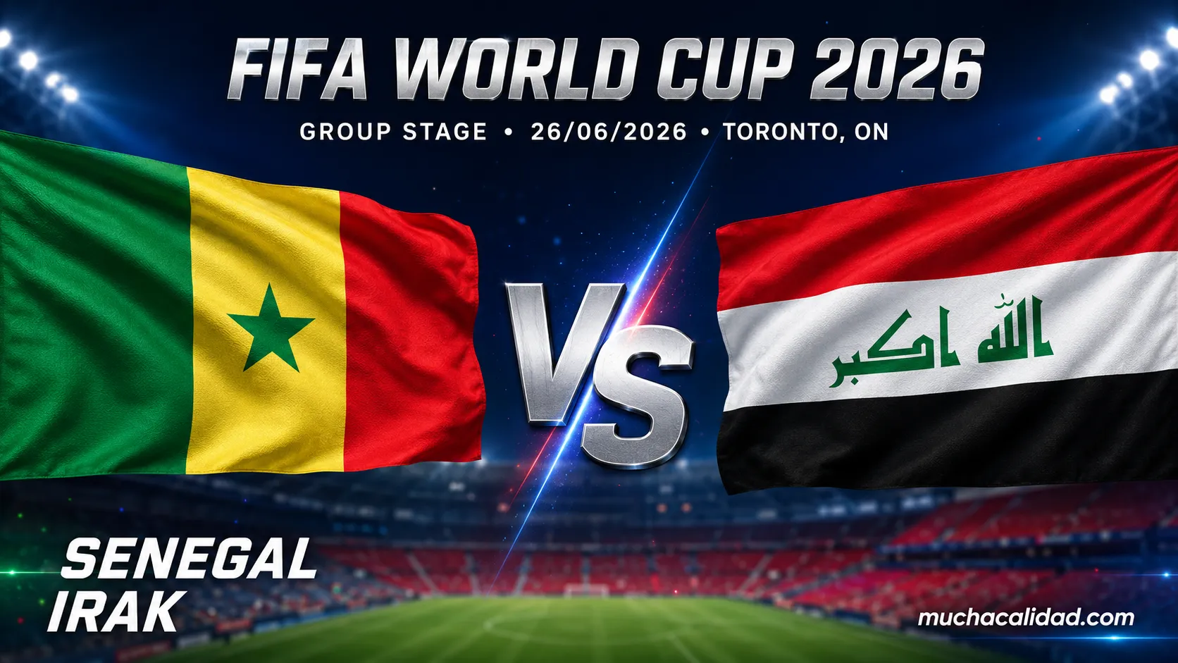 Senegal vs Irak: alineaciones probables, horario y pronóstico del Mundial 2026