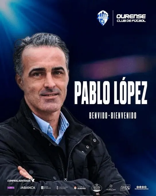 Pablo López es el nuevo entrenador del Ourense CF