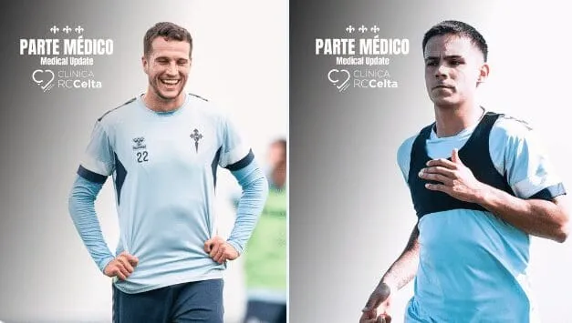 Buenas noticias para el Celta: Sotelo y Manquillo, disponibles para el primer partido del año