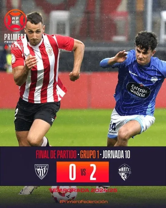 El Ourense CF da la sorpresa y asalta Lezama con dos golazos (0-2)