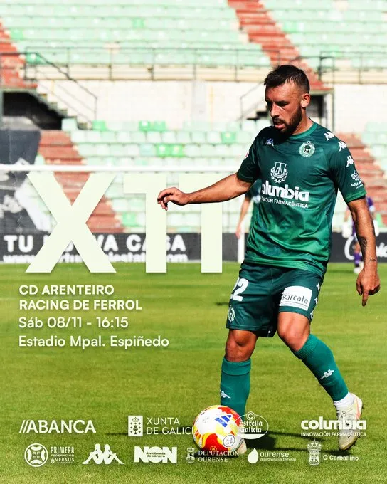 📺 Dónde ver el Arenteiro – Racing de Ferrol: horario, canal y detalles del derbi gallego de la Jornada 11 ⚽