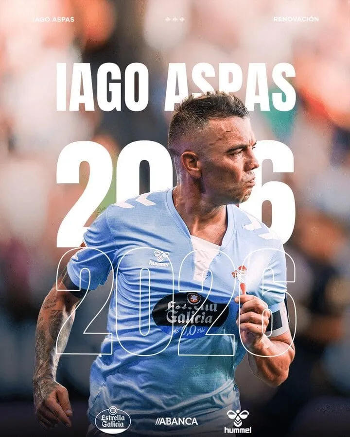 Iago Aspas renueva con el RC Celta: Leyenda viva que sigue agrandando su legado(VIDEO)