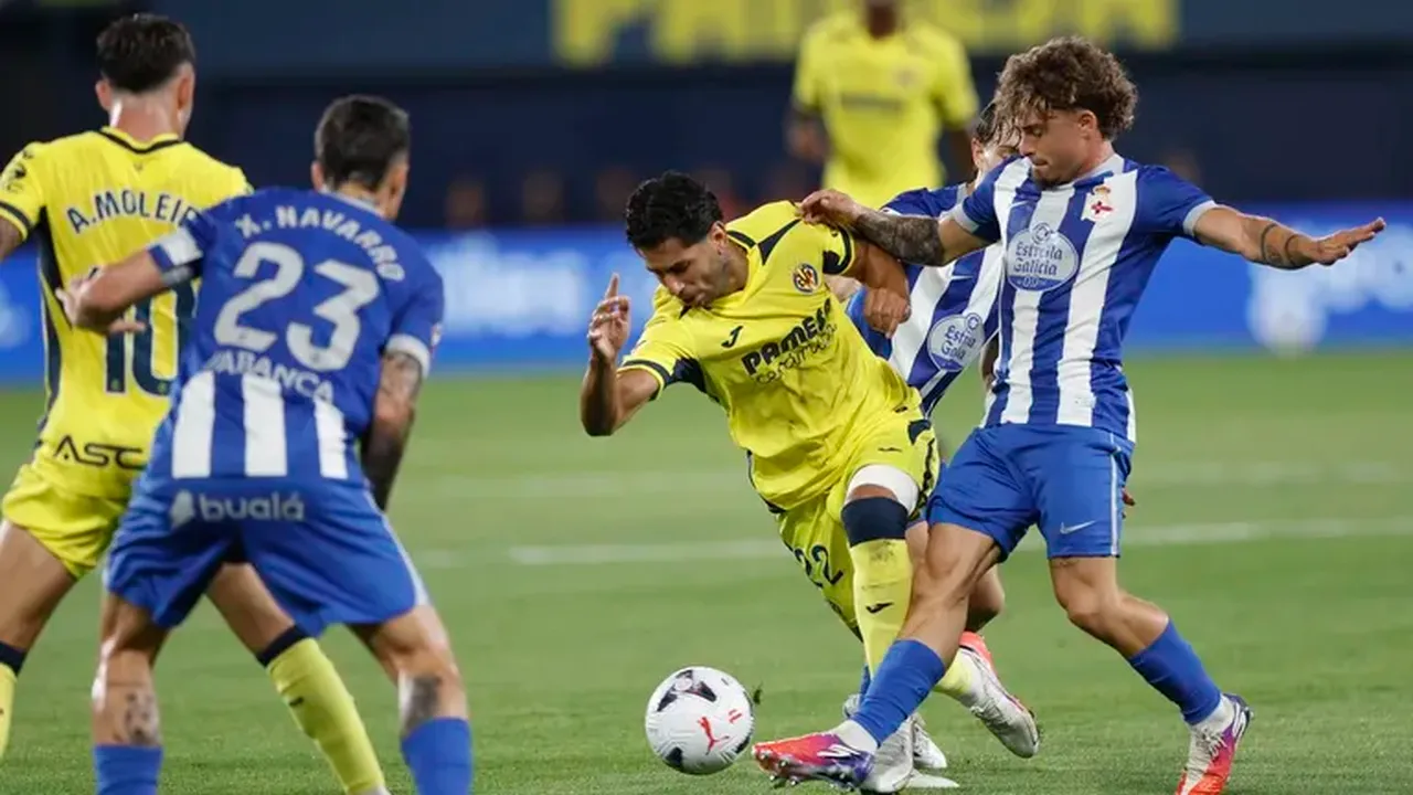 El Dépor conquista La Cerámica con Aubameyang al mando