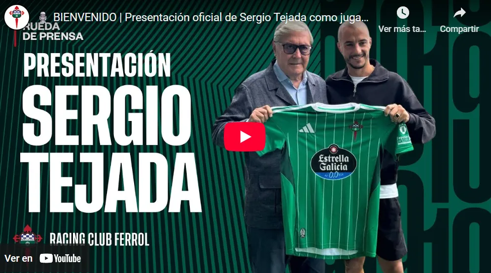⚡ “Tengo la misma ilusión que cuando empecé” – Sergio Tejera se sincera en su presentación oficial con el Racing 💚⚽