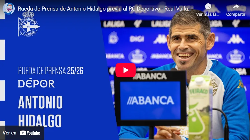 Antonio Hidalgo: “El camino del Dépor pasa por el esfuerzo, la calma y el equilibrio”