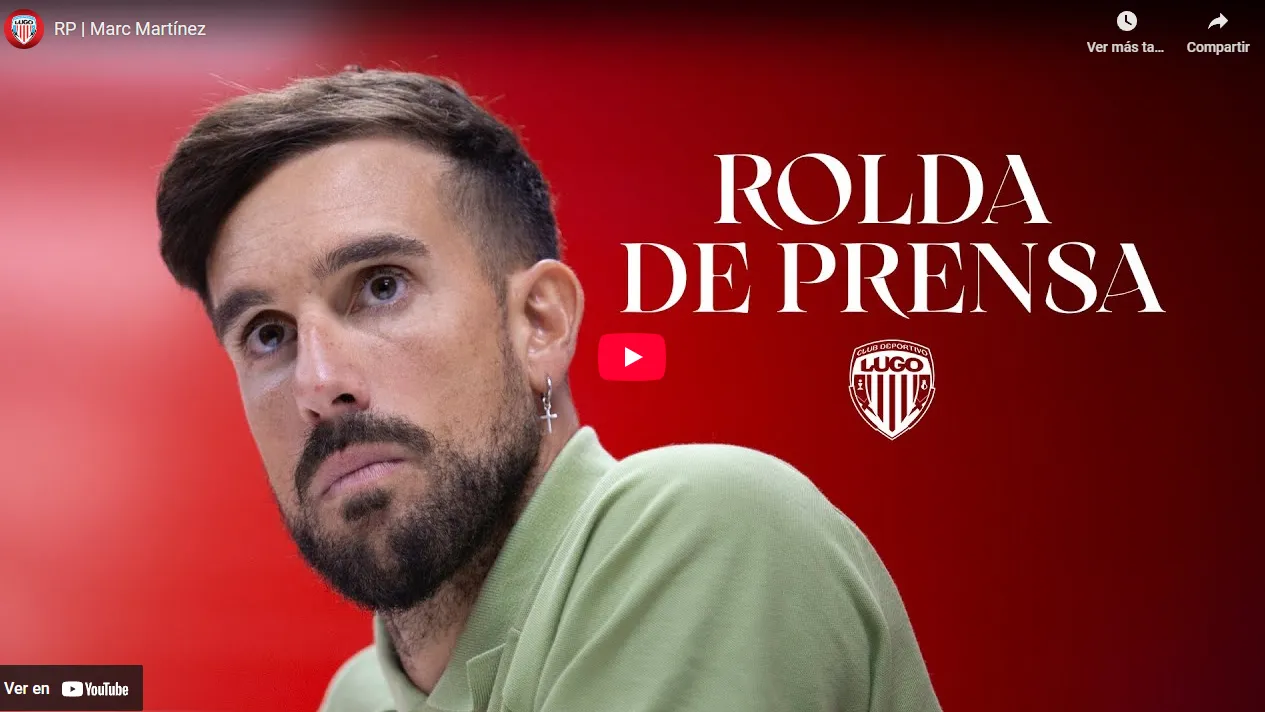 🔥 Marc Martínez enciende al CD Lugo: “Vamos a por otra victoria para escalar en la tabla”