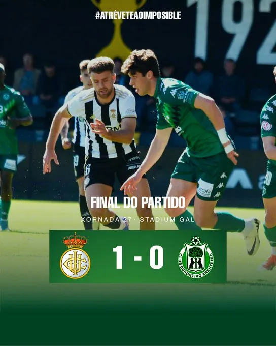 Un Arenteiro valiente cae con diez en Irún ante el Real Unión (1-0)