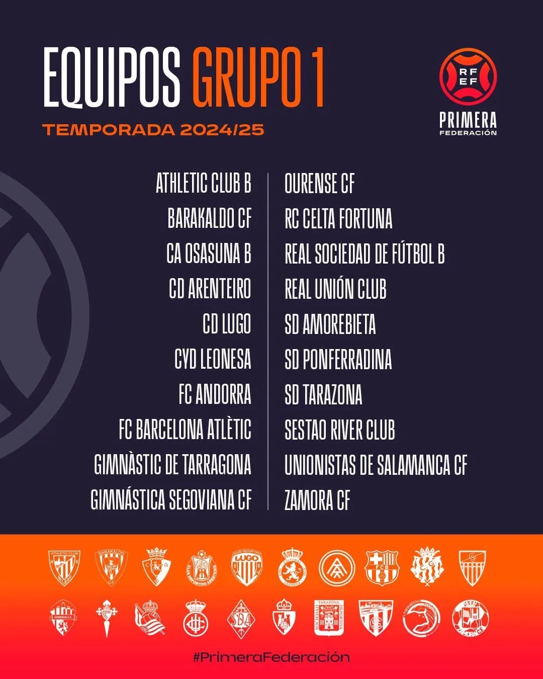 Los 5 clubes gallegos ya conocen a sus rivales en el Grupo 1 de la Segunda Federación