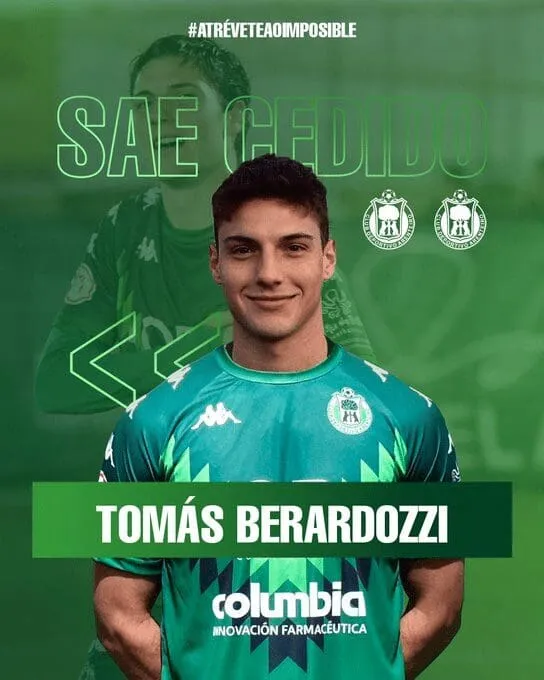 "Tomás Berardozzi y Tiago Rodríguez, cedidos para crecer: rumbo al Salamanca CF UDS y Bergantiños FC"