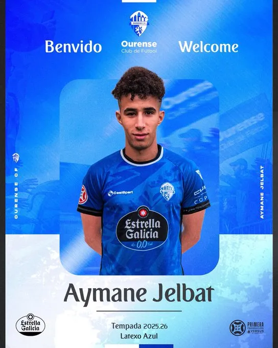 🔵 Refuerzo de lujo: Aymane Jelbat se une al Ourense CF para blindar la zaga 💪⚔️