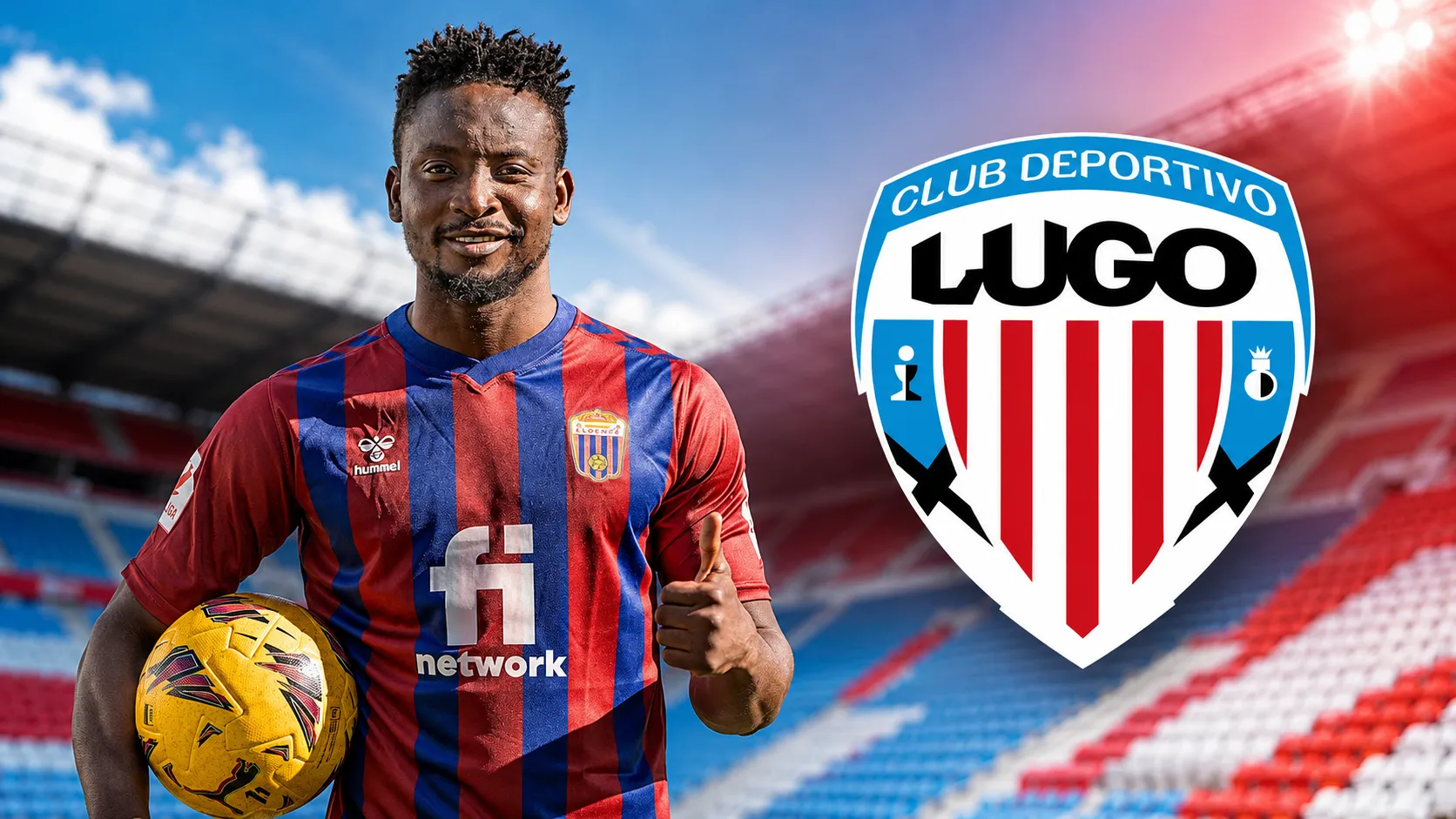 El Lugo ficha a Mo Dauda, el atacante que se levantó del cartón morado