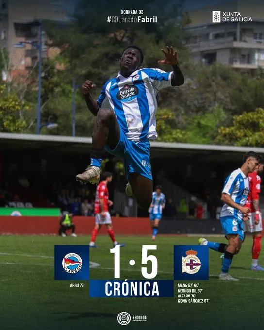 Exhibición del Fabril en Laredo: goleada y regreso al playoff