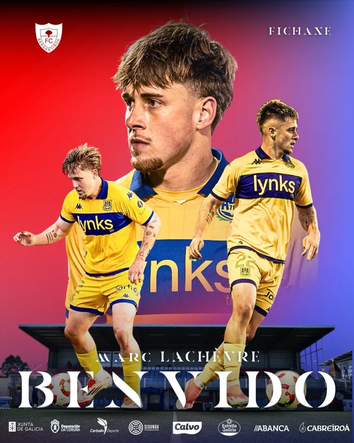 💥 El Bergantiños se refuerza con Marc Lachévre, lateral formado en el Barça y el Espanyol