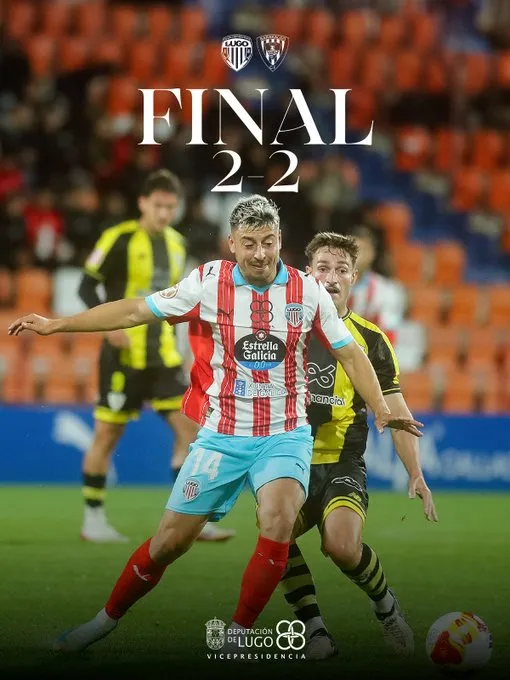 💥 El Lugo resurge y salva un punto de oro ante el Barakaldo (2-2)