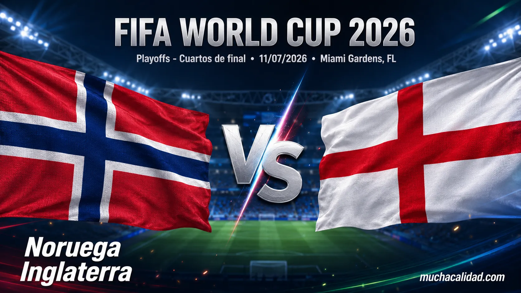 Noruega vs Inglaterra: alineaciones probables, horario y pronóstico del Mundial 2026