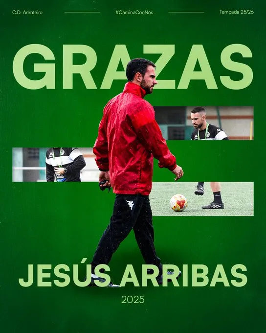 💣 El Arenteiro destituye a Jesús Arribas tras la derrota ante el Racing de Ferrol (0-2)