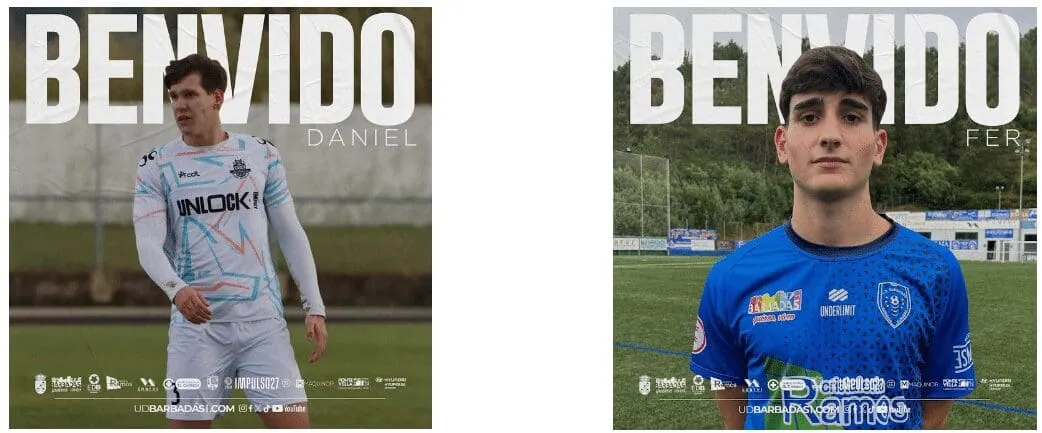 Fer y Sanches: Los nuevos talentos que se unen al Barbadás