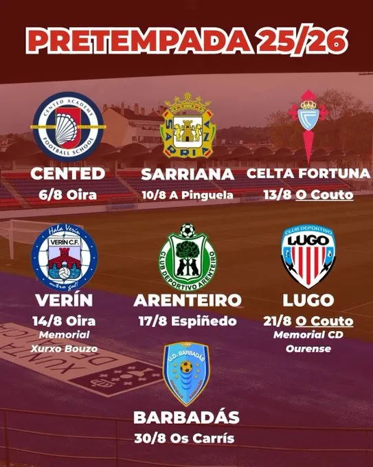 ⚽ El CD Lugo, rival de lujo en O Couto para la UD Ourense en una pretemporada llena de amistosos