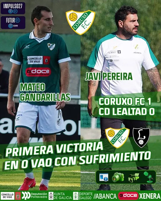 ⚽🔥 El Coruxo resucita en el descuento: victoria épica en O Vao (1-0)