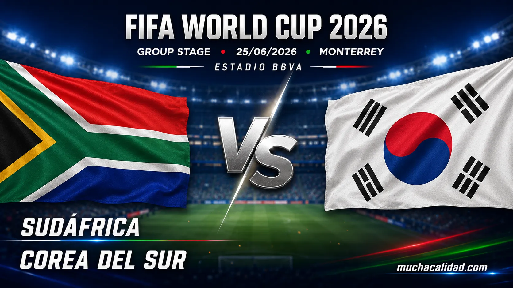 Sudáfrica vs Corea del Sur: previa completa del Mundial 2026