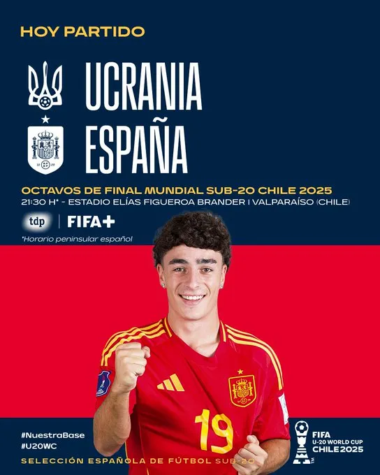 ⚽ España Sub-20, a por el sueño mundial: duelo inédito ante Ucrania en Valparaíso 🇪🇸🔥