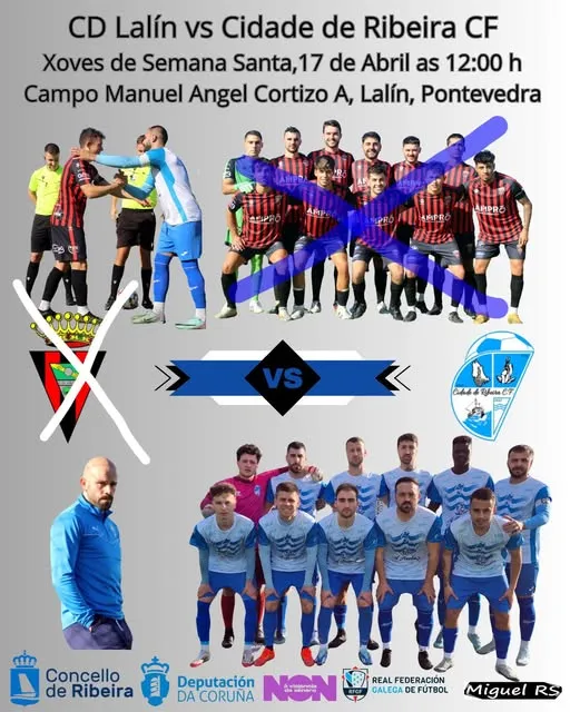 Polémica en Preferente Galicia: CD Lalín vs Cidade de Ribeira, un partido con más tensión fuera del campo que dentro