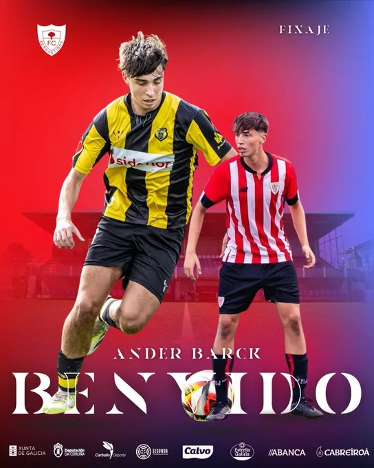 💥 Fichaje de futuro: Ander Barck ya es del Bergantiños 🔴🔵