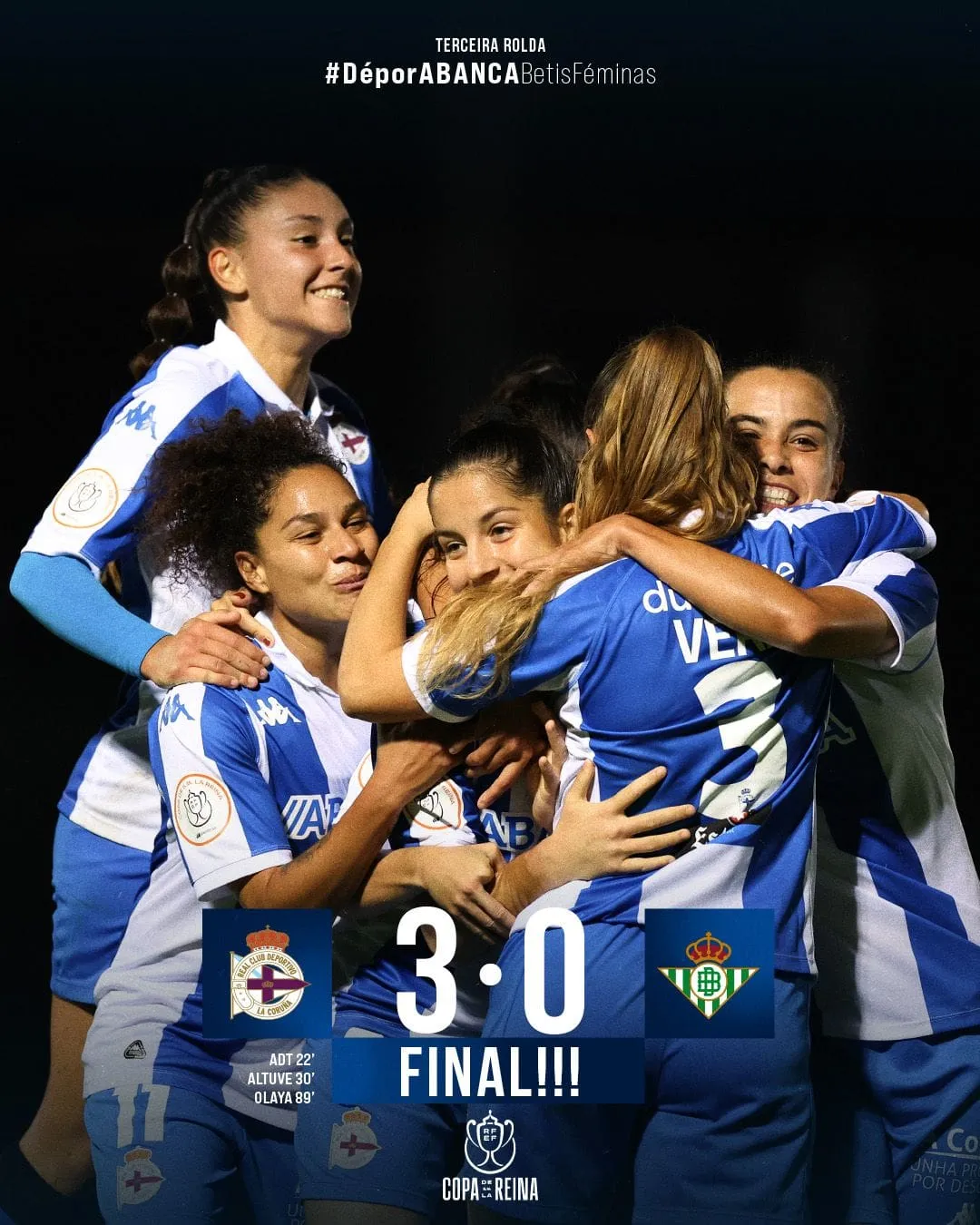 El Deportivo vuelve a unos octavos coperos tras eliminar al Betis (VIDEO)