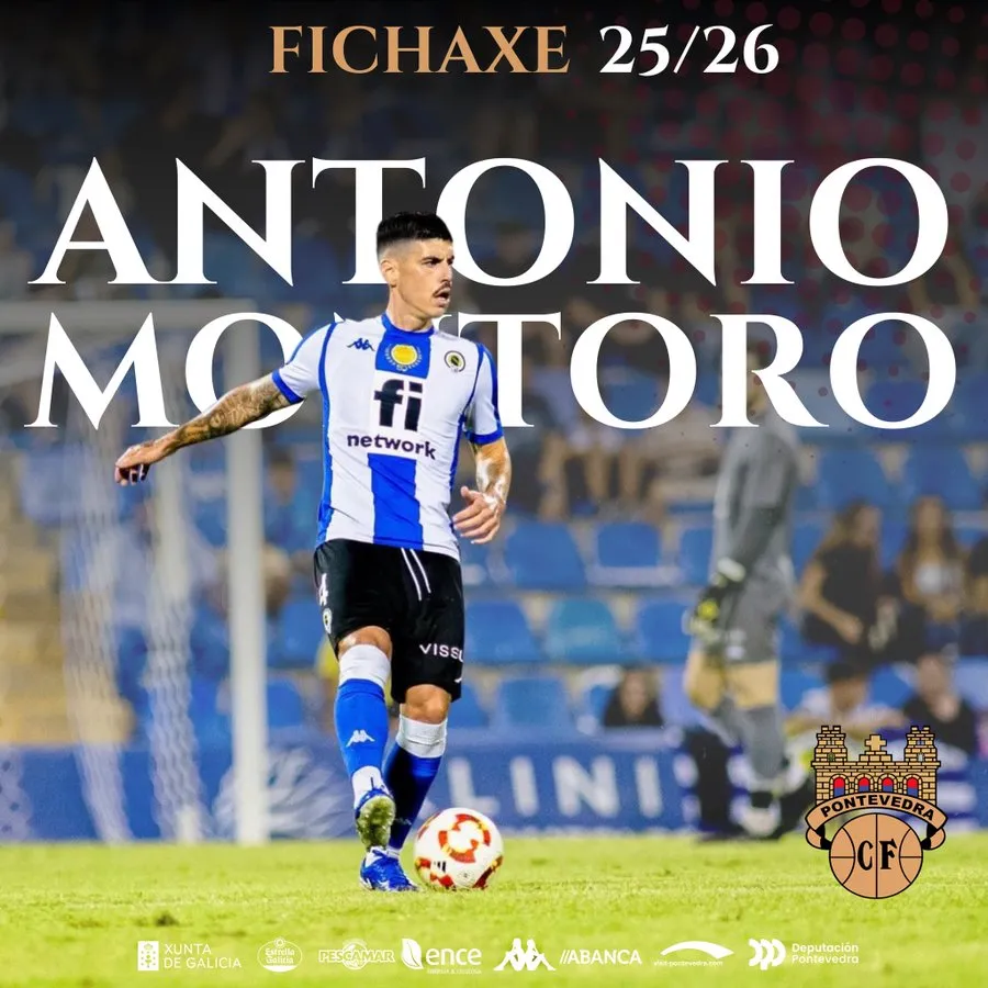 ✍️ Antonio Montoro, nuevo fichaje para el Pontevedra CF 🔥