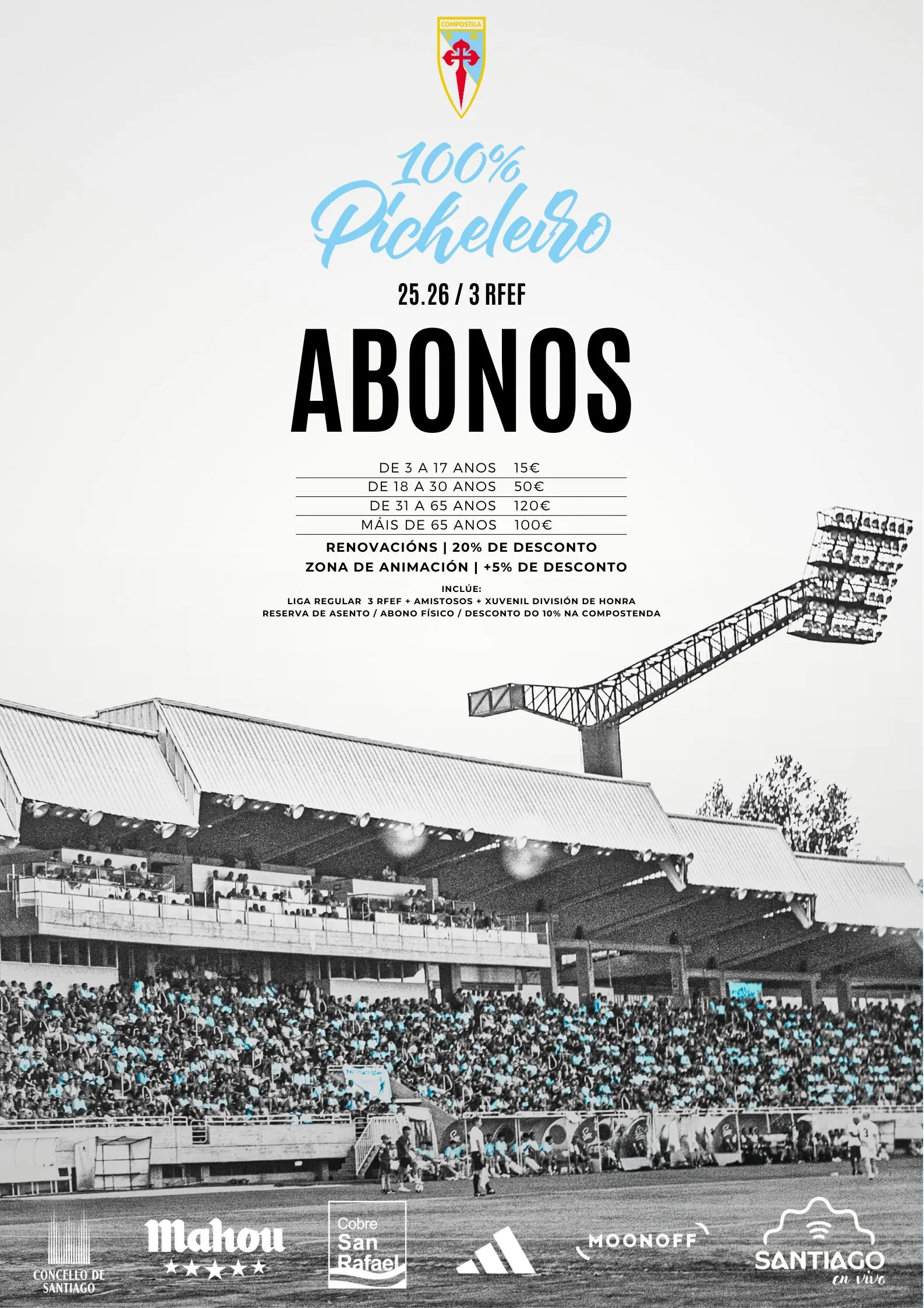 🔵💥 La SD Compostela desata la locura entre su afición: arranca la campaña de abonos más pasional de su historia 💥⚪