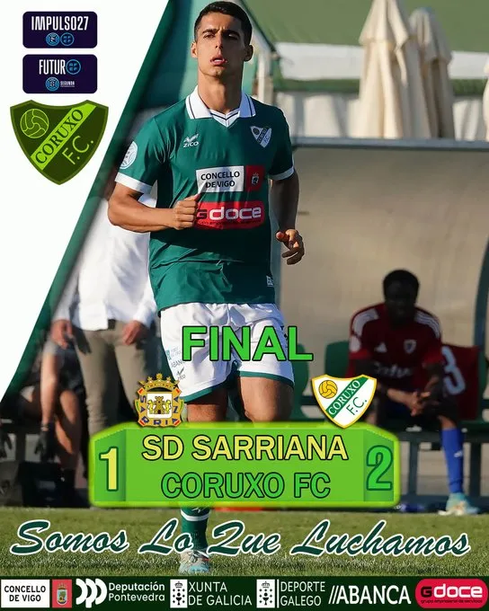 🔥 Coruxo golpea primero en el derbi: victoria con oficio ante una Sarriana valiente (1-2) ⚽💚