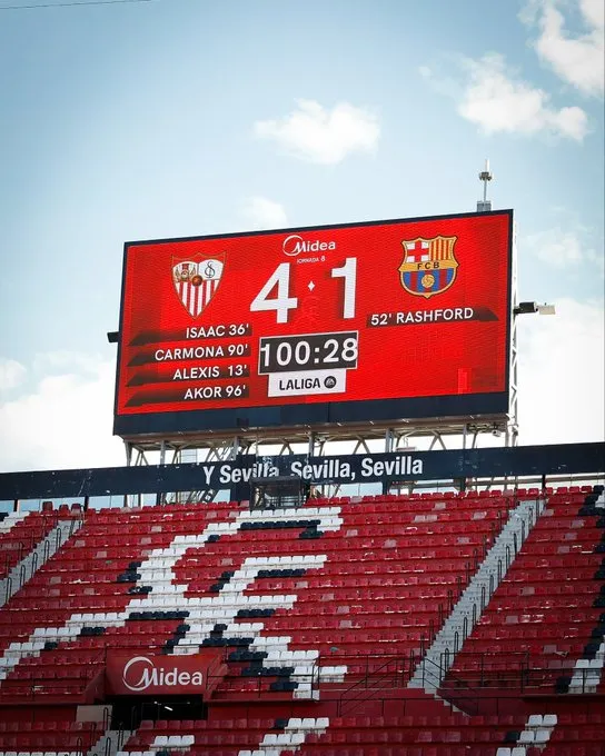 🔥 Baño histórico en el Pizjuán: el Sevilla destroza al Barça (4-1) 💥