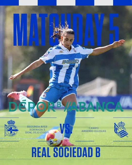 💥 Golpe de realidad en el estreno del Arsenio Iglesias: el Dépor Abanca B cae ante la Real Sociedad B (1-2)