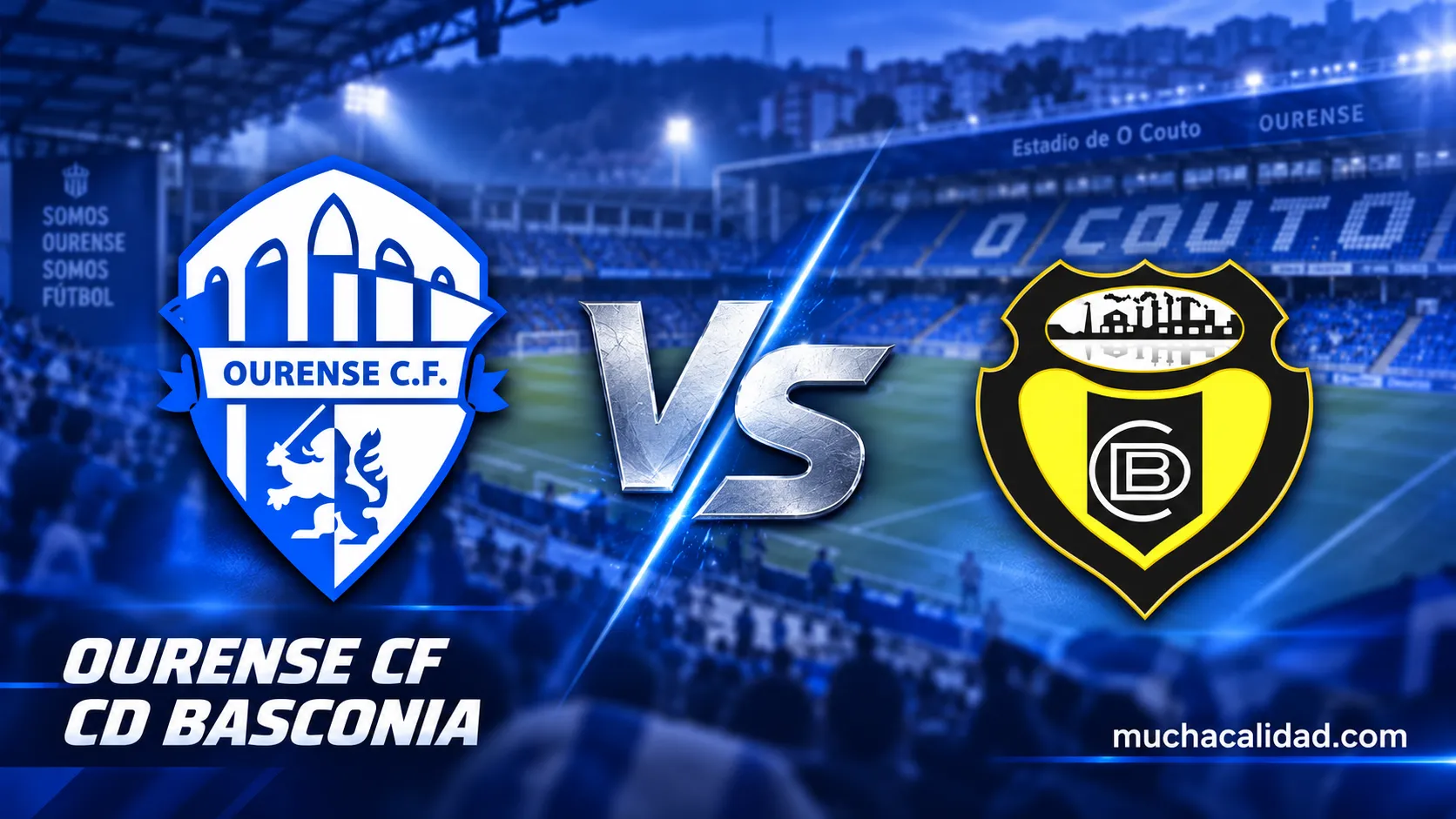 Ourense CF vs CD Basconia: horario, dónde ver y claves de la Segunda Federación