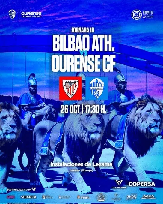 El Ourense CF busca un milagro ante un Bilbao Athletic en racha  tras la salida de Rubén Domínguez
