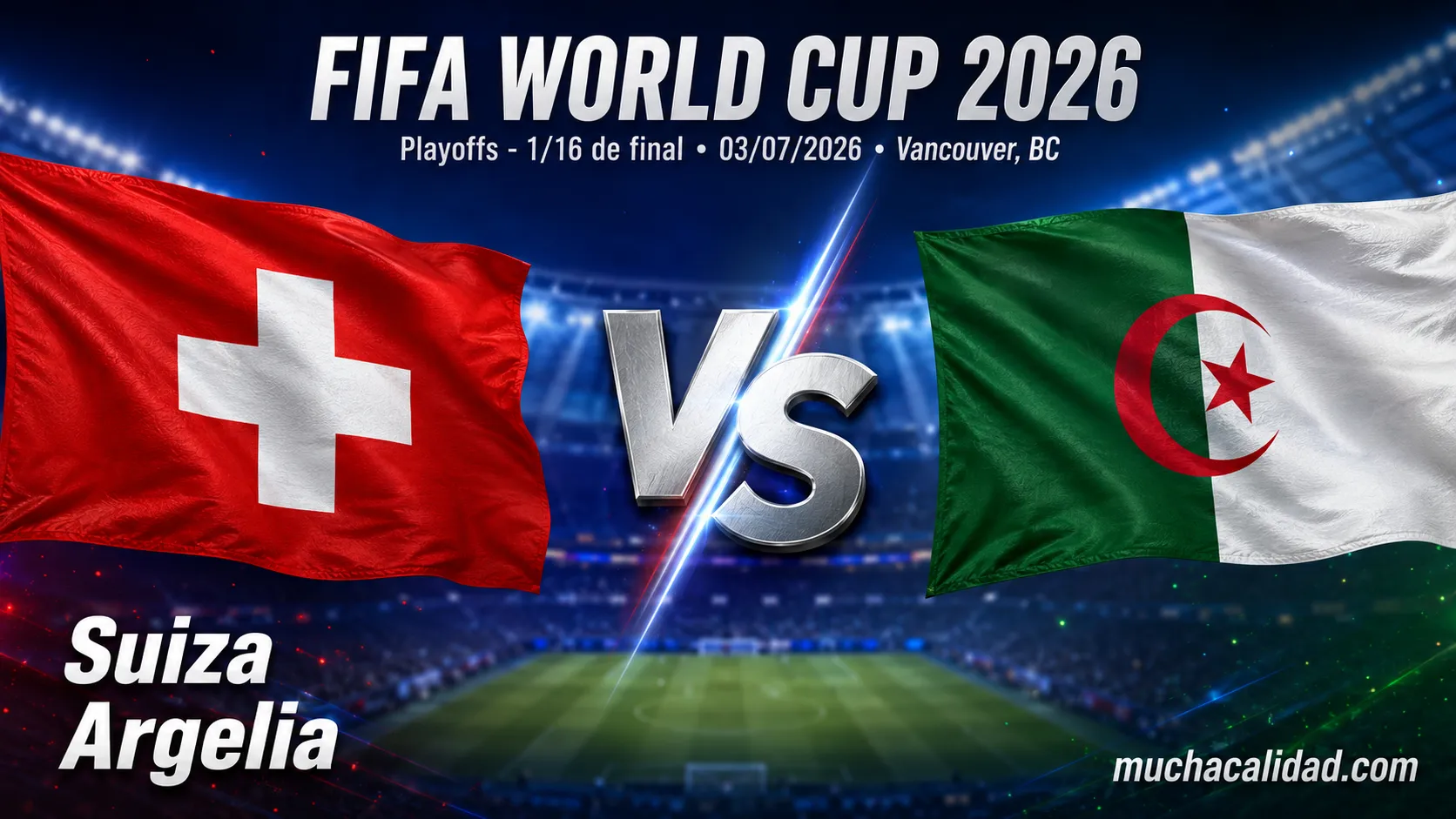 Suiza vs Argelia: alineaciones probables, horario y pronóstico del Mundial 2026